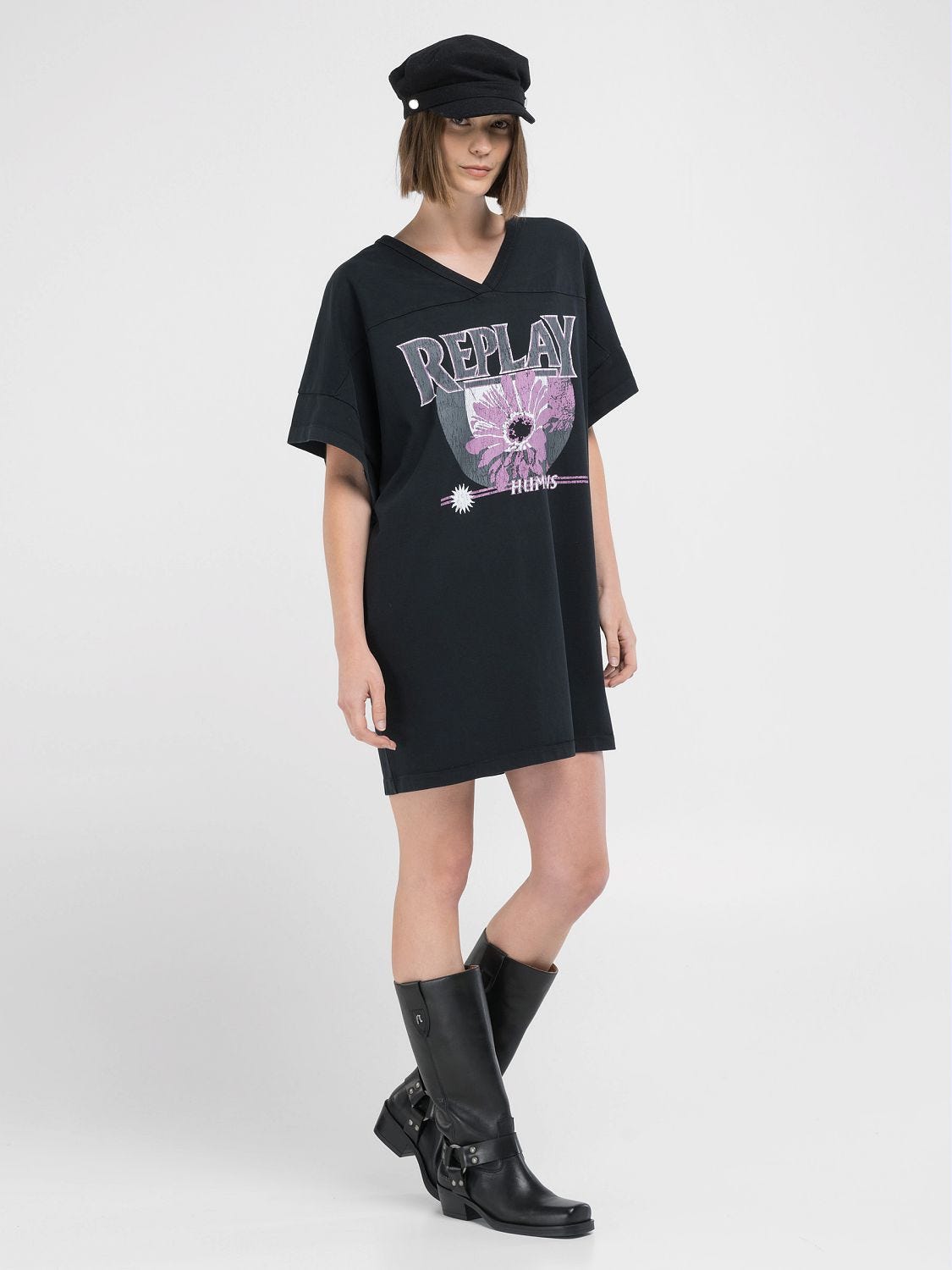 Oversized baseball tee dress online