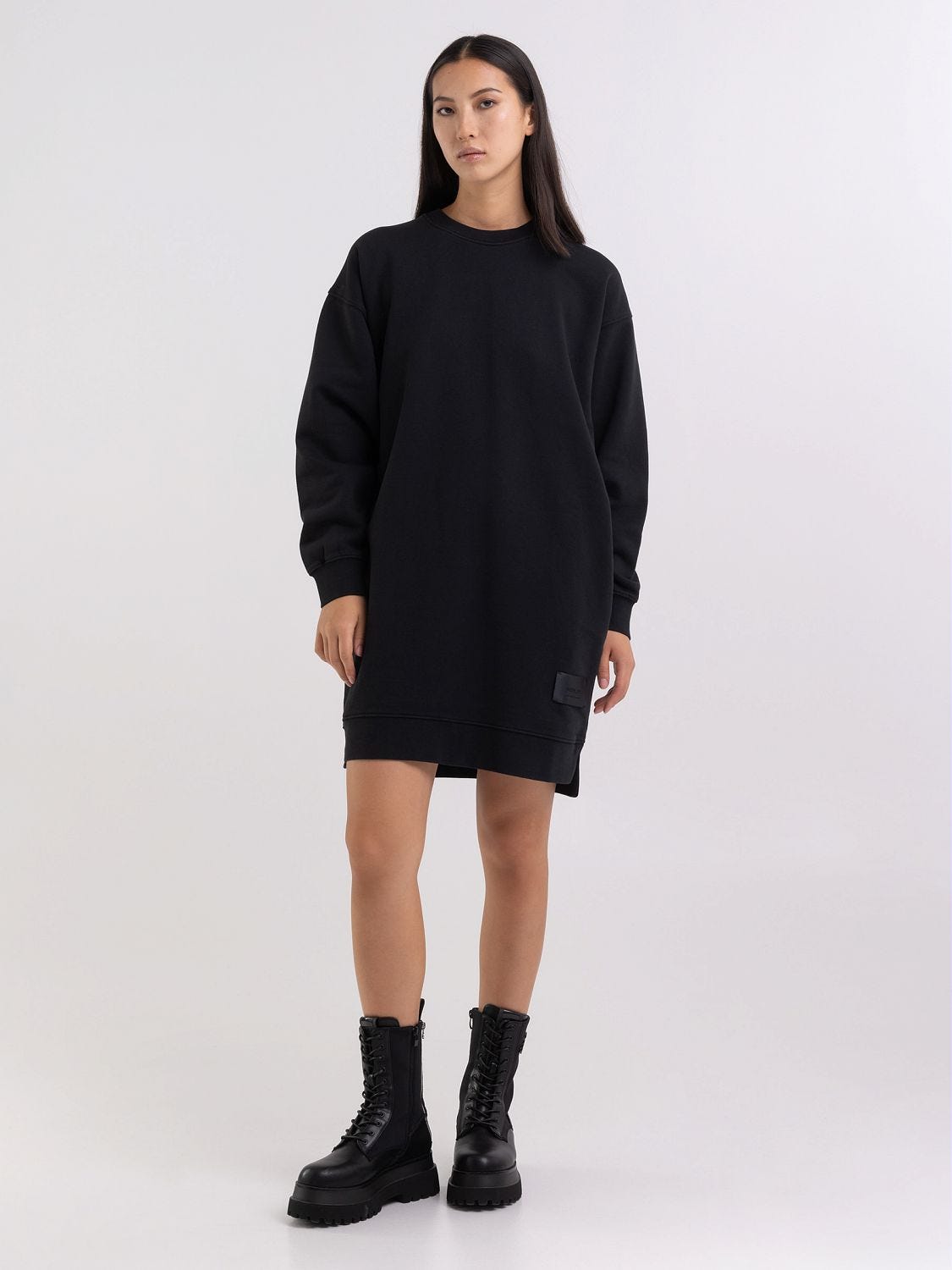Oversized hooded sweatshirt dress on sale