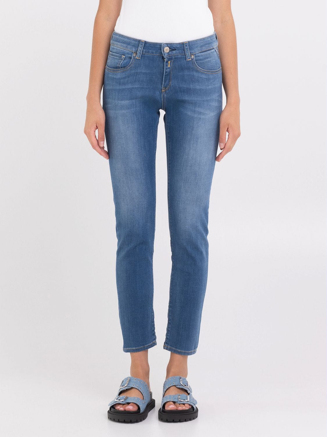 Closed baker slim hot sale fit mid waist