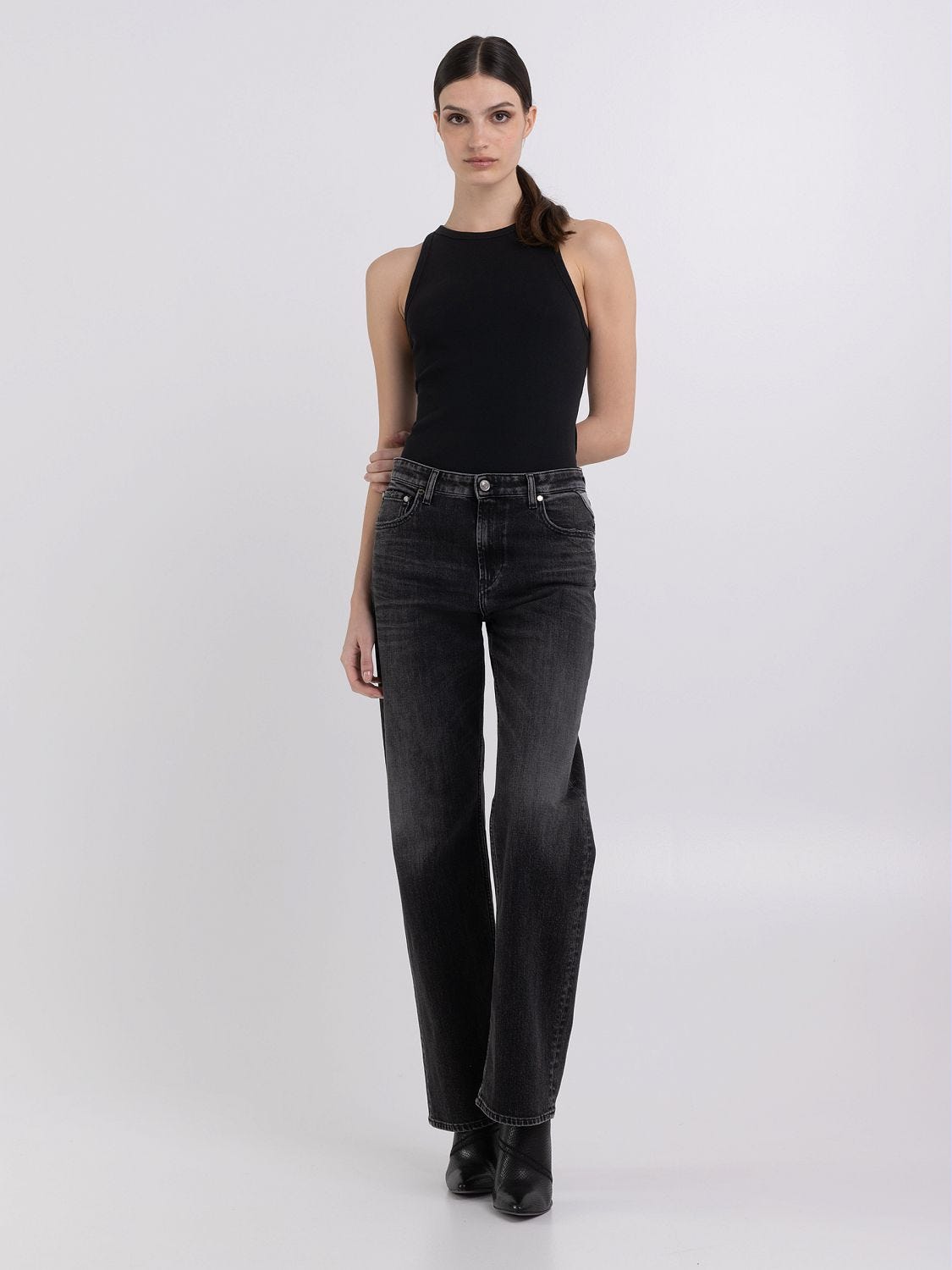 Replay straight fit jeans cheap