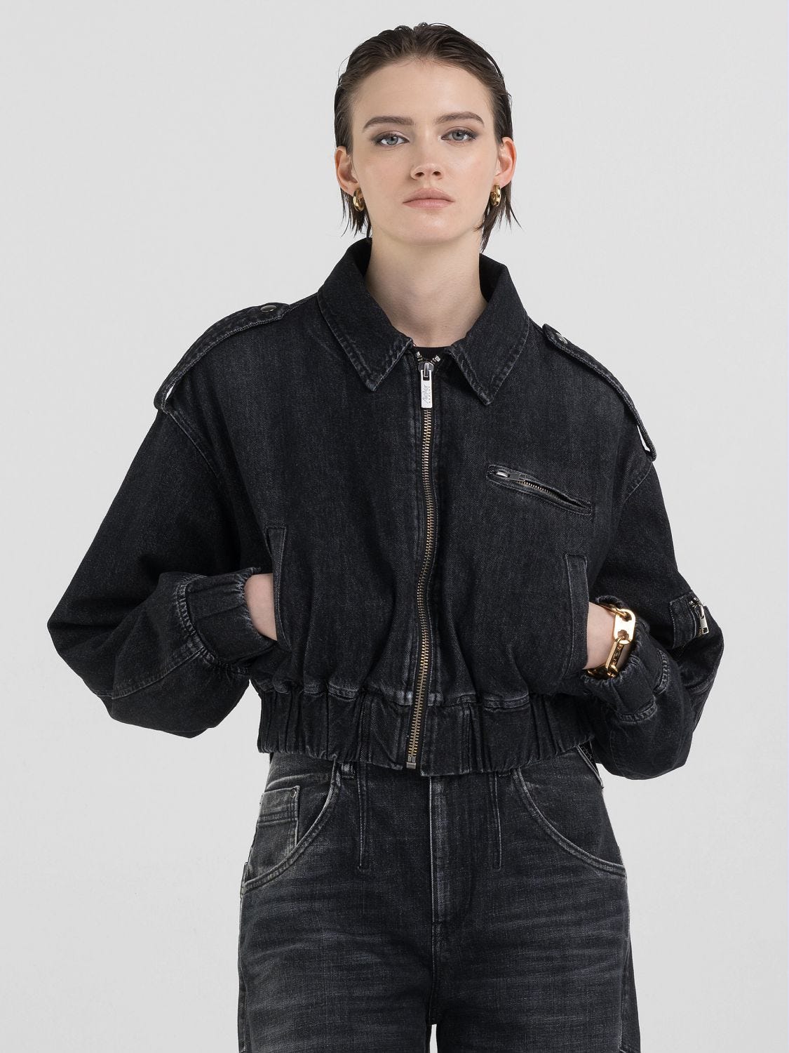 Replay jeans jacket shop