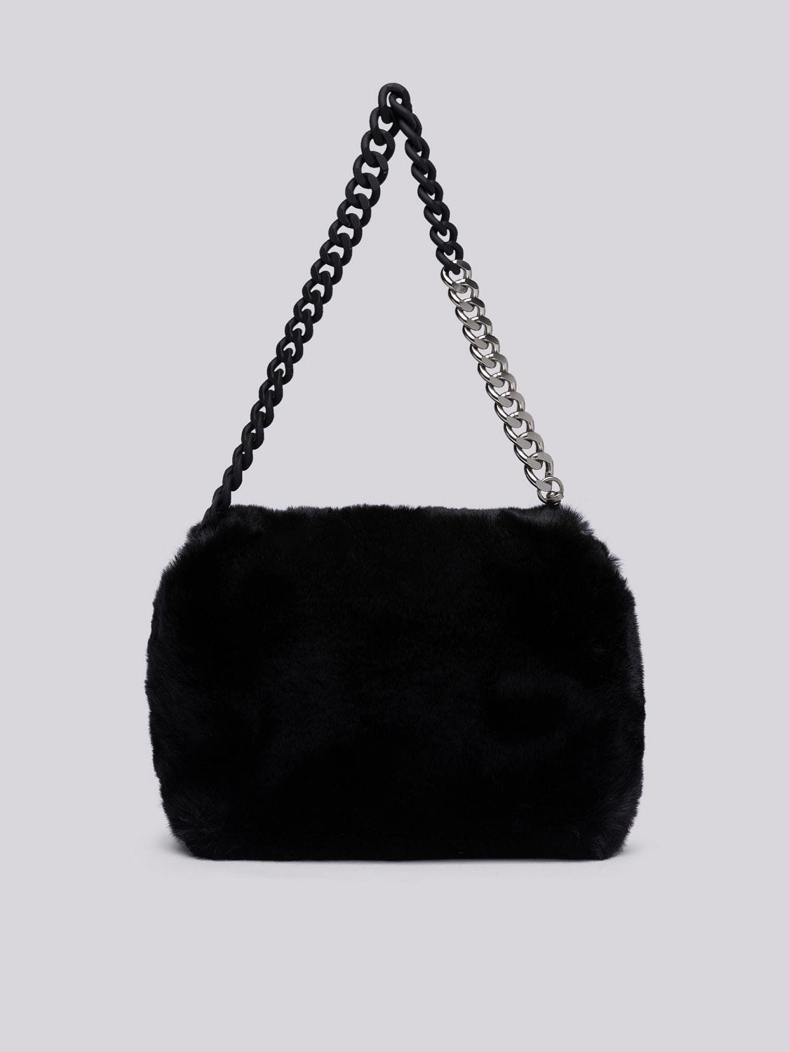 Faux fur mini backpack 2025