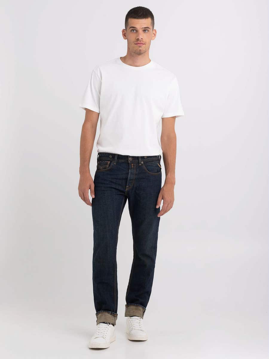 REPLAY Regular-fit M2021 40th Anniversary Edition jeans M2021 .000.40A 01A DARK BLUE 1