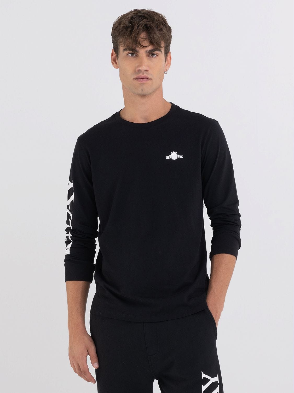 Kappa long sleeve sales black