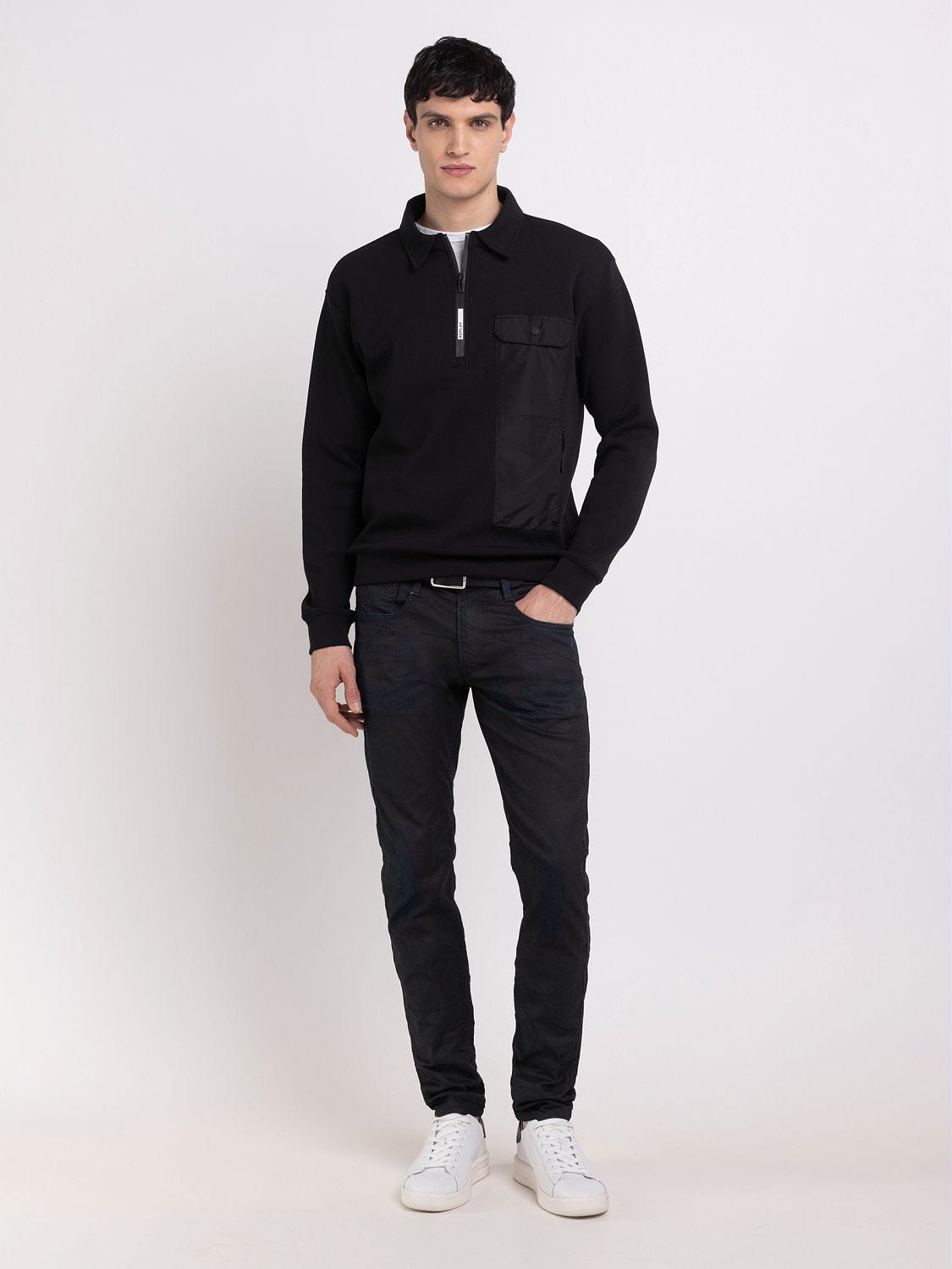 Men's polo discount sweatshirt sale