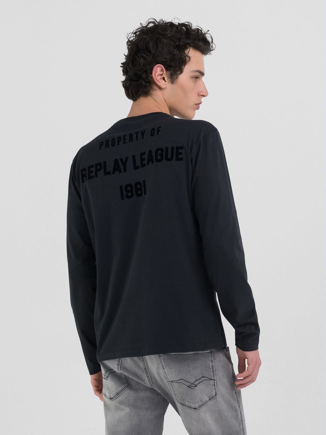 激安通販新作 LONG-SLEEVED T-SHIRT WITH LETTERING トップス