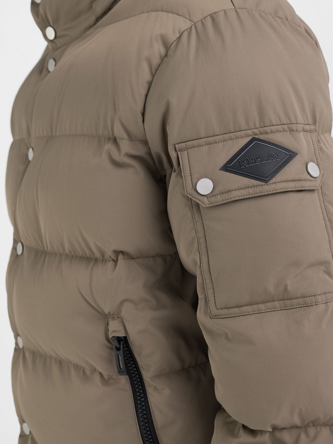 Replay quilted jacket new arrivals