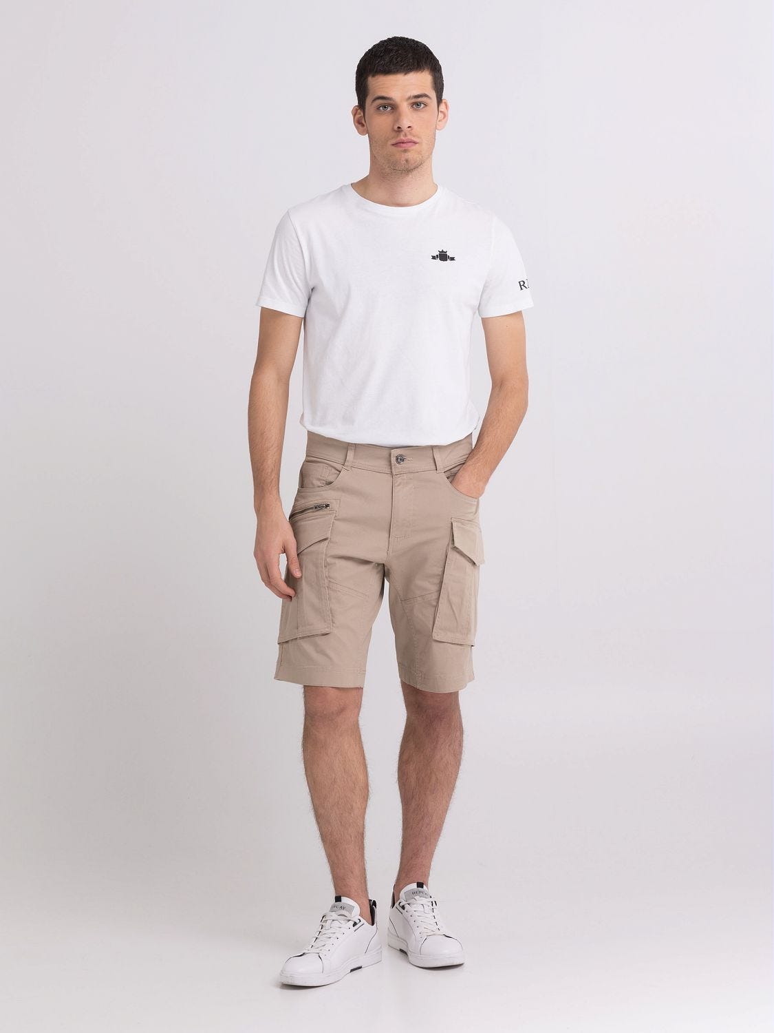 Replay denim shorts mens online