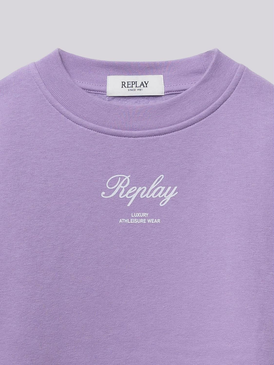 OVERSIZED SWEATSHIRT WITH FRONT AND BACK LOGO