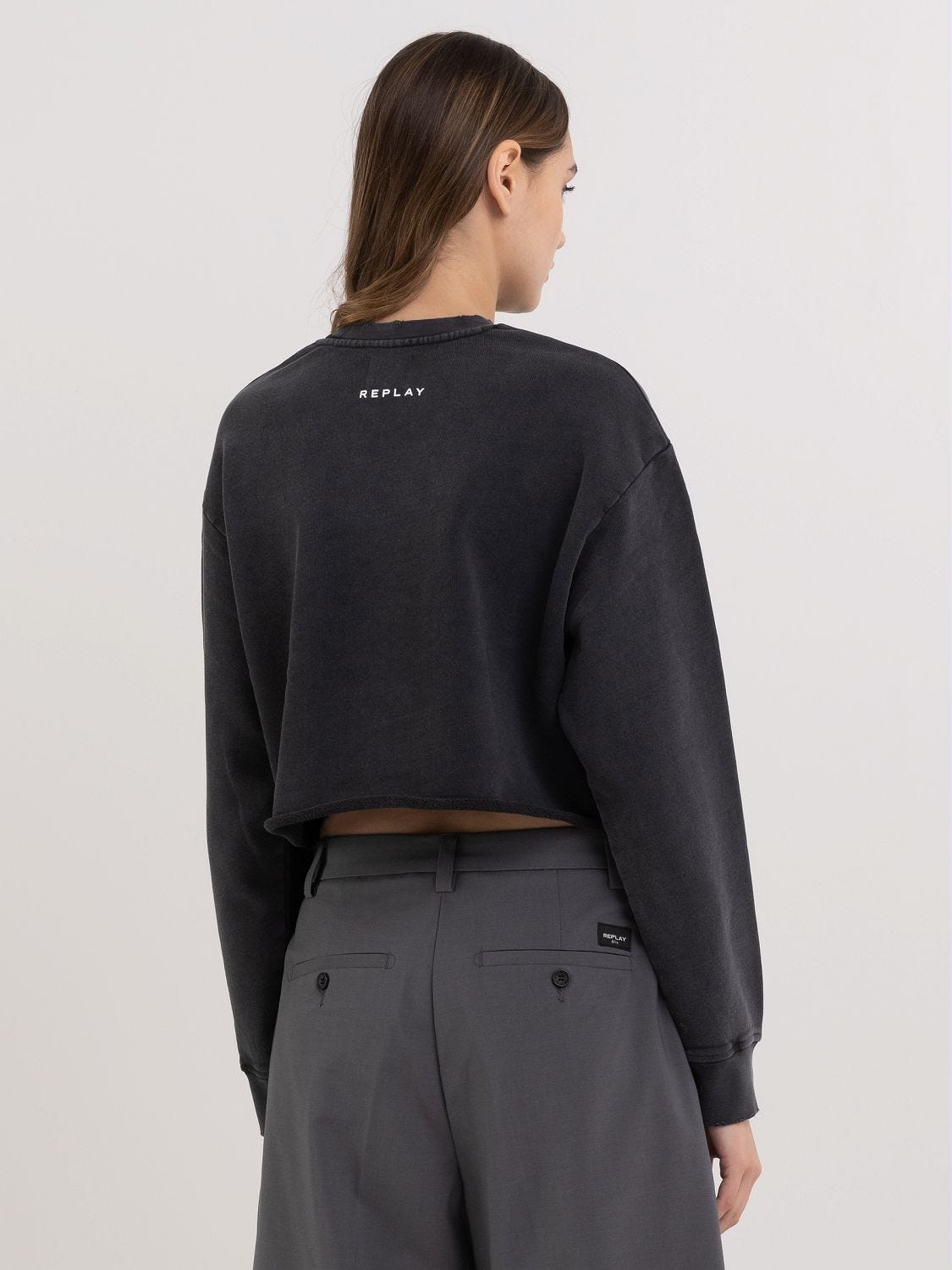 Cropped sweatshirt sale sale