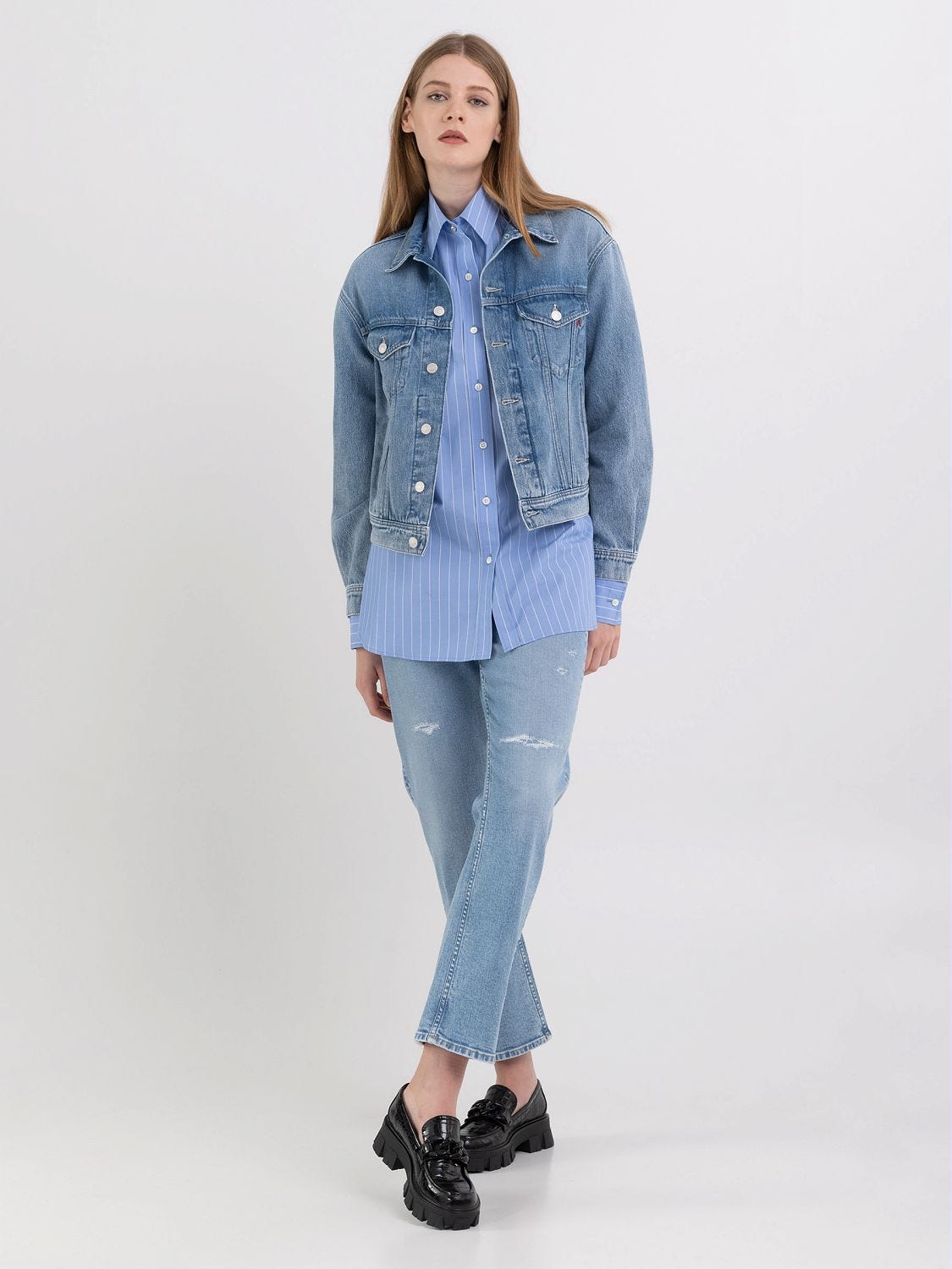 Jeans jacket oversized zara shop