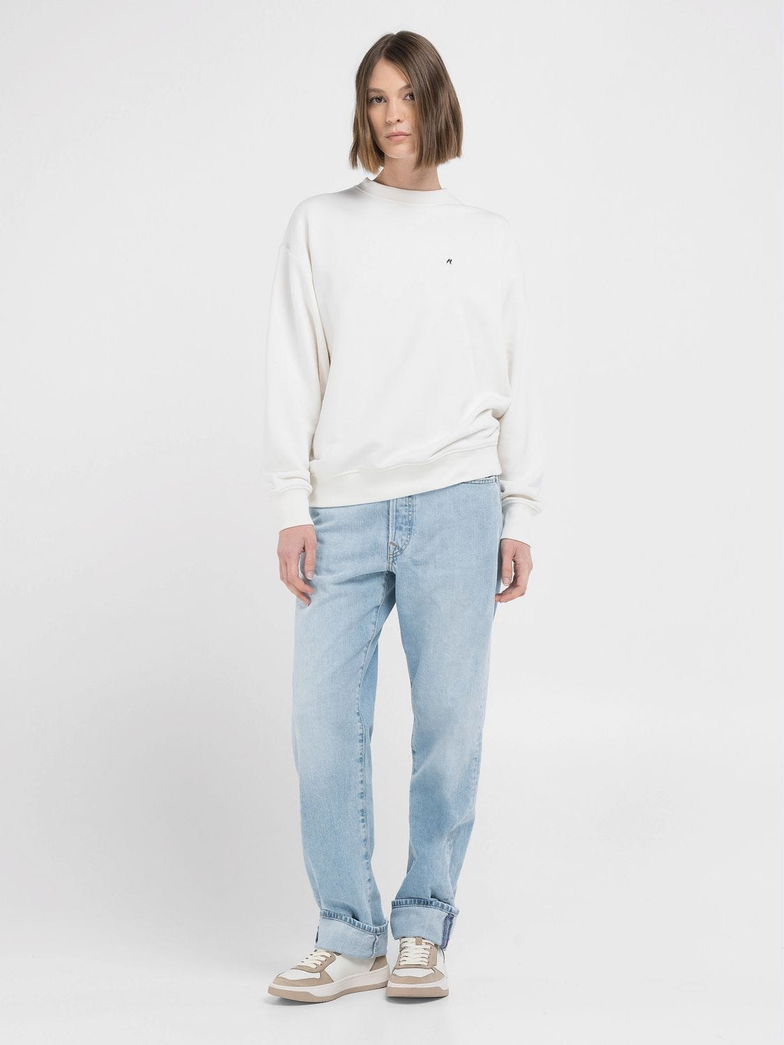 White colour sweatshirt on sale
