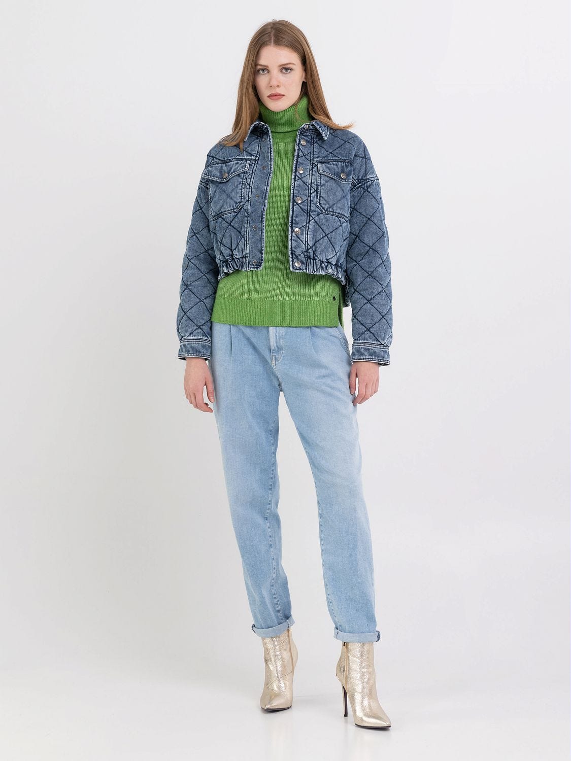 Denim new arrivals quilted jacket