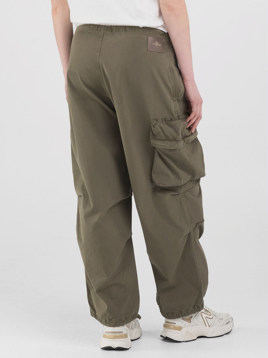 COTTON-BLEND CARGO TROUSERS