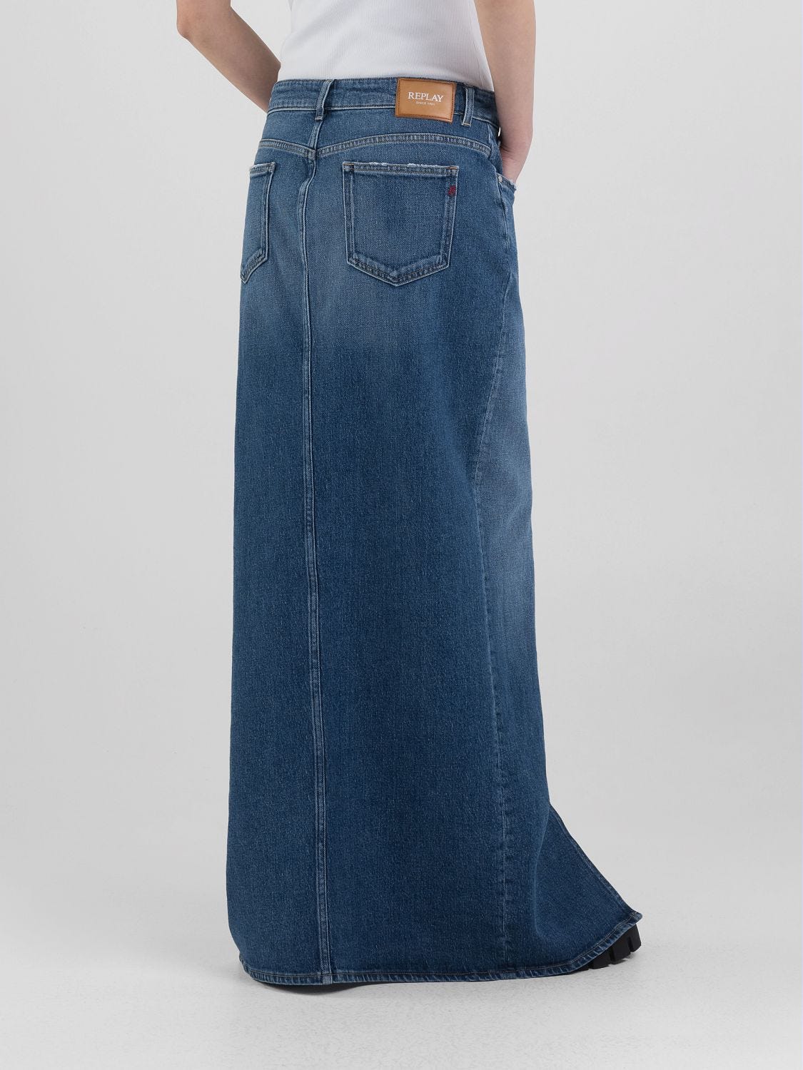 LONG DENIM SKIRT
