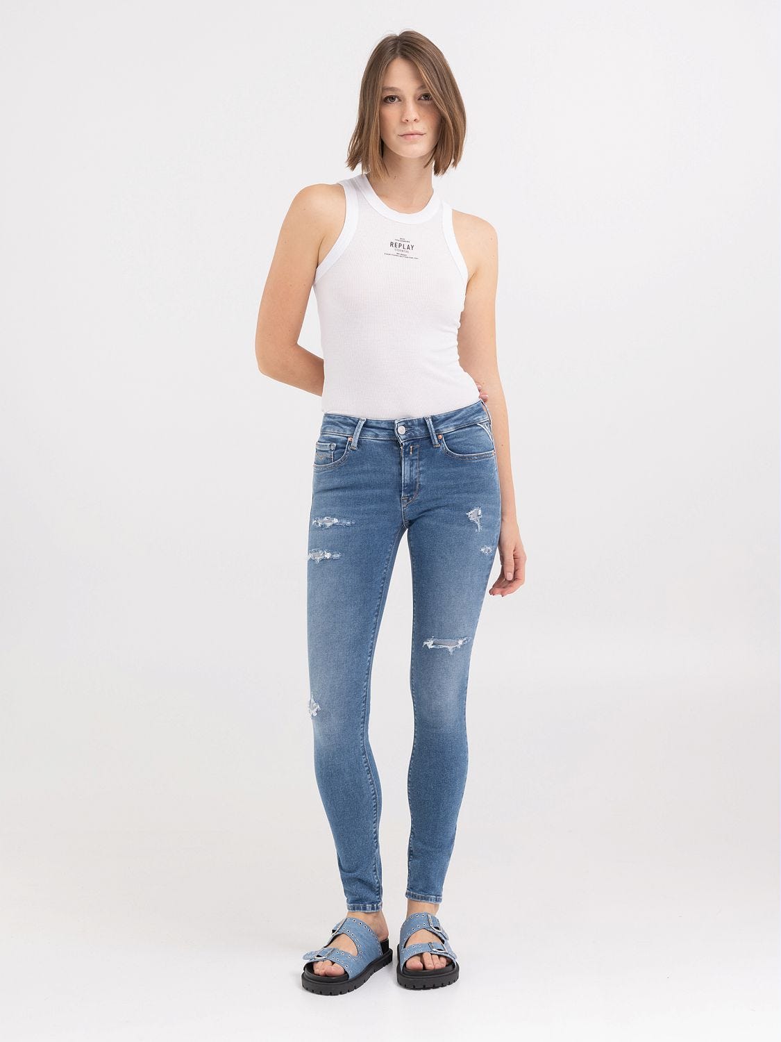 Replay hyperflex high waist top
