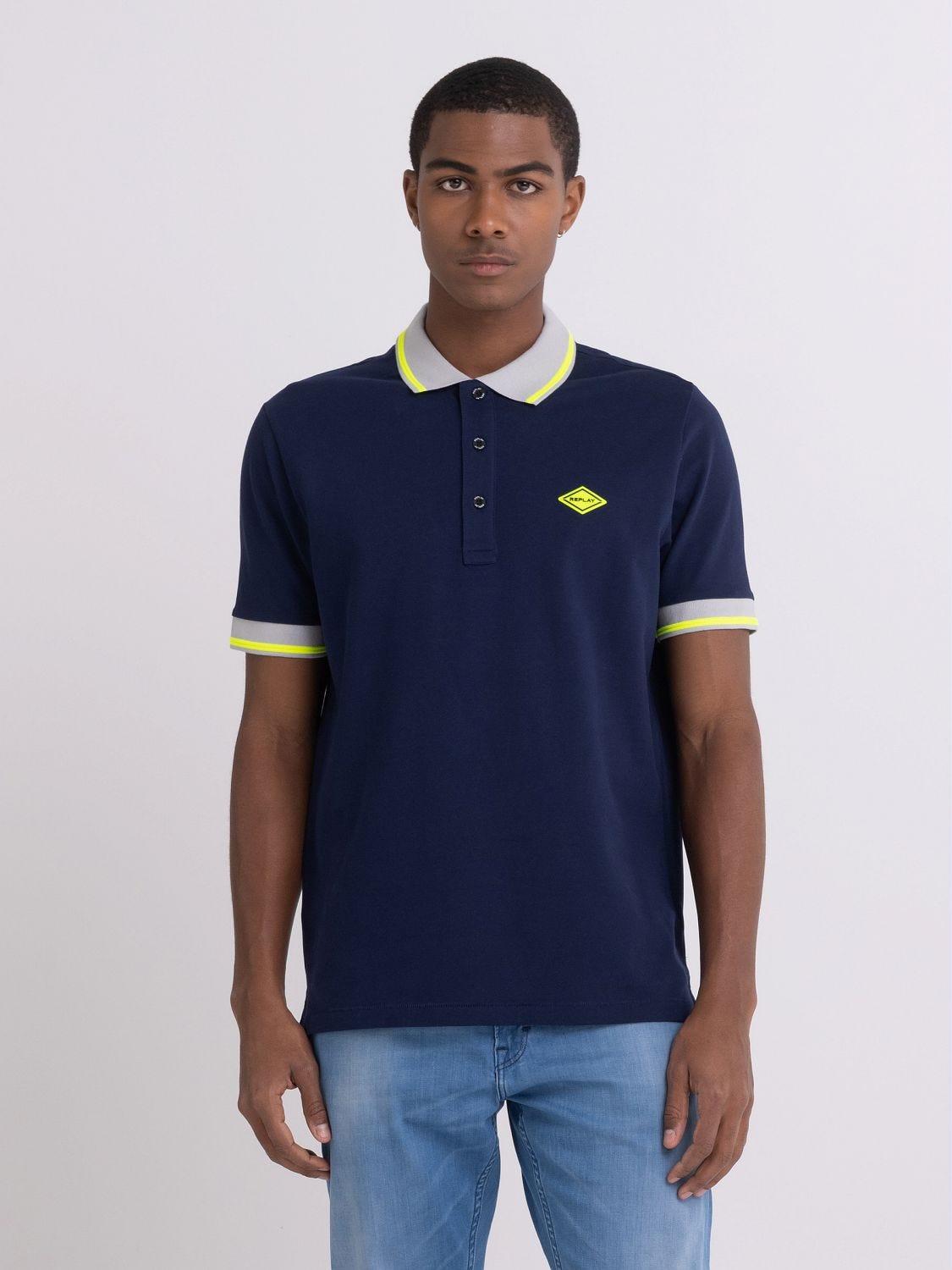 Stretch piqu polo shirt