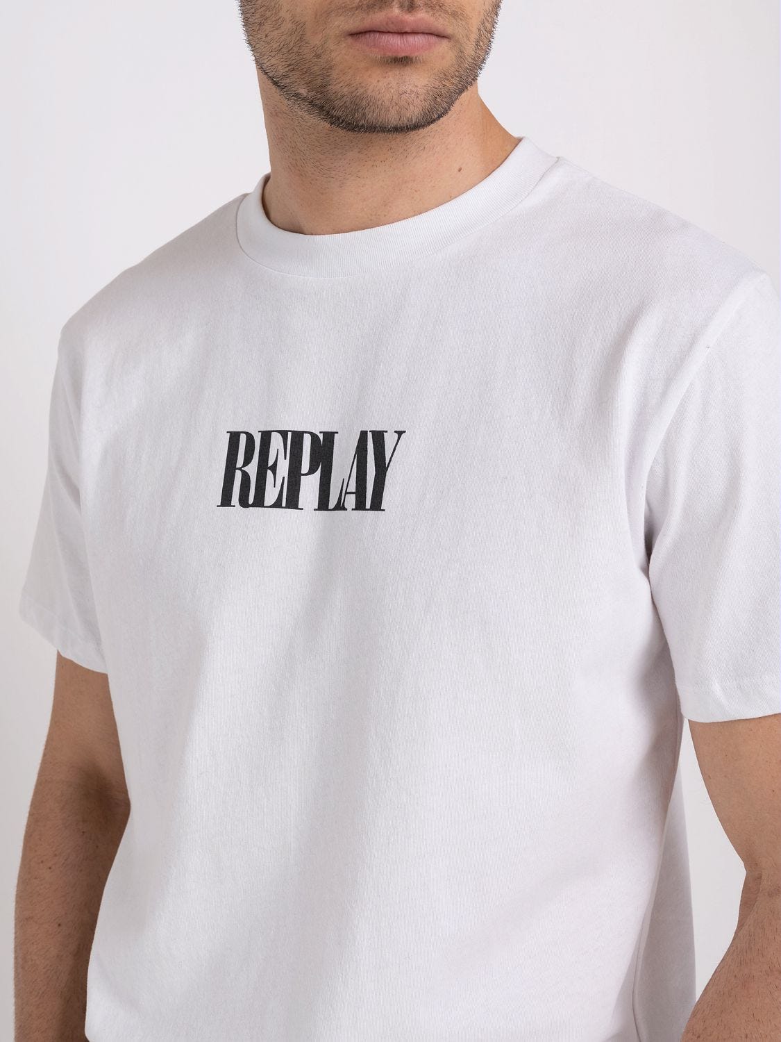 T shirt in open end jersey with print