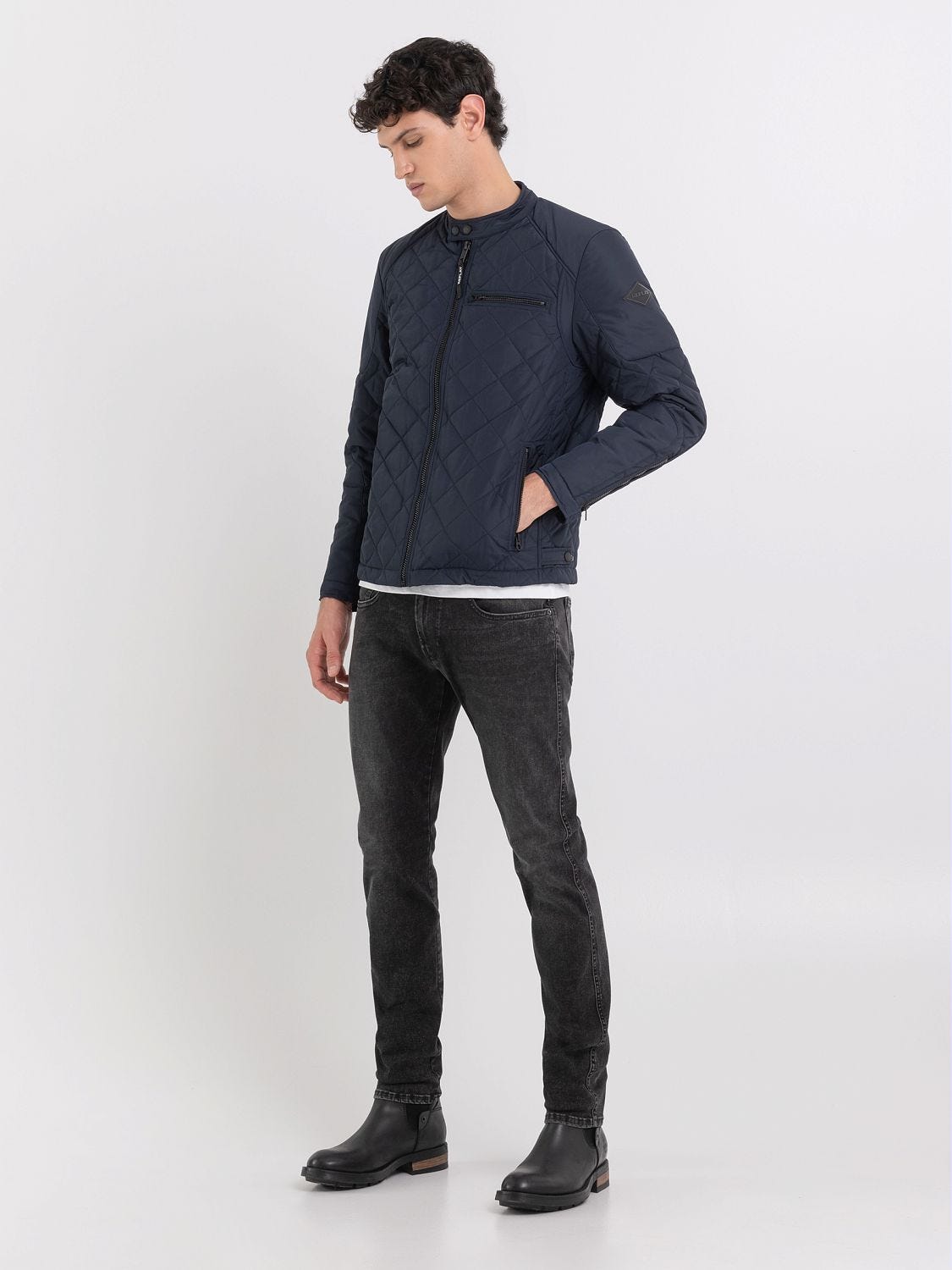Replay quilted jacket hot sale