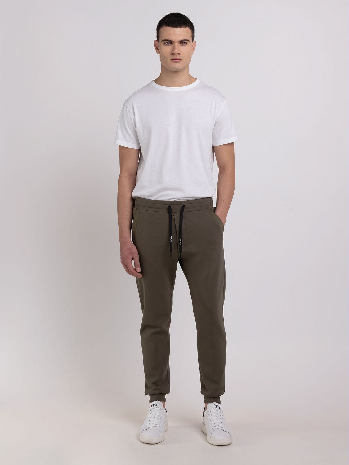 Grey discount jogger trousers
