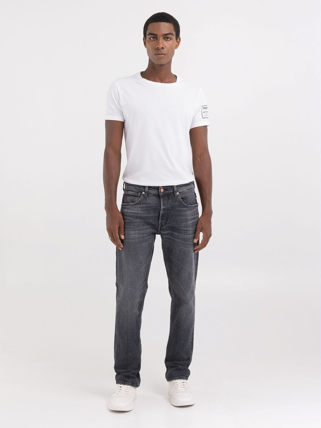 Replay straight leg jeans discount