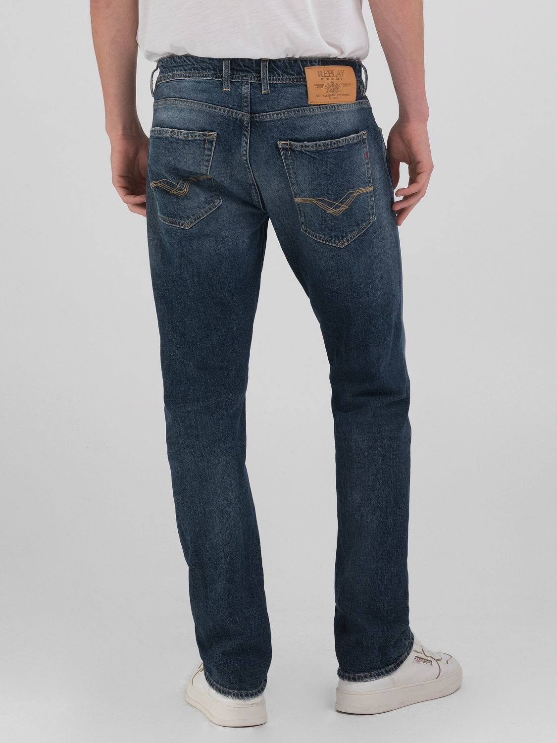 Replay straight leg jeans discount