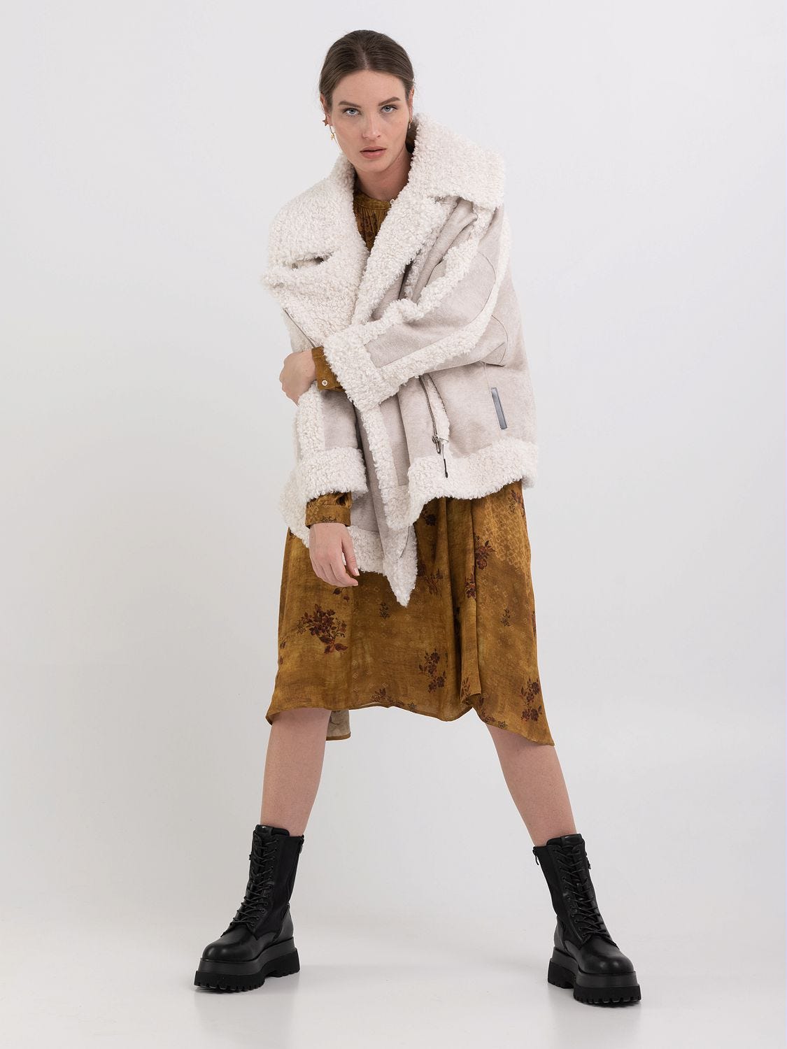 Jacket in shearling