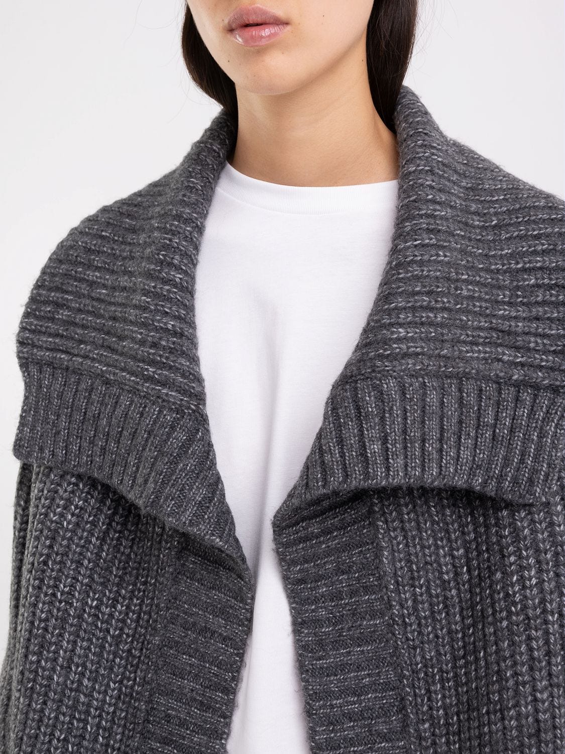 Wool open cardigan best sale