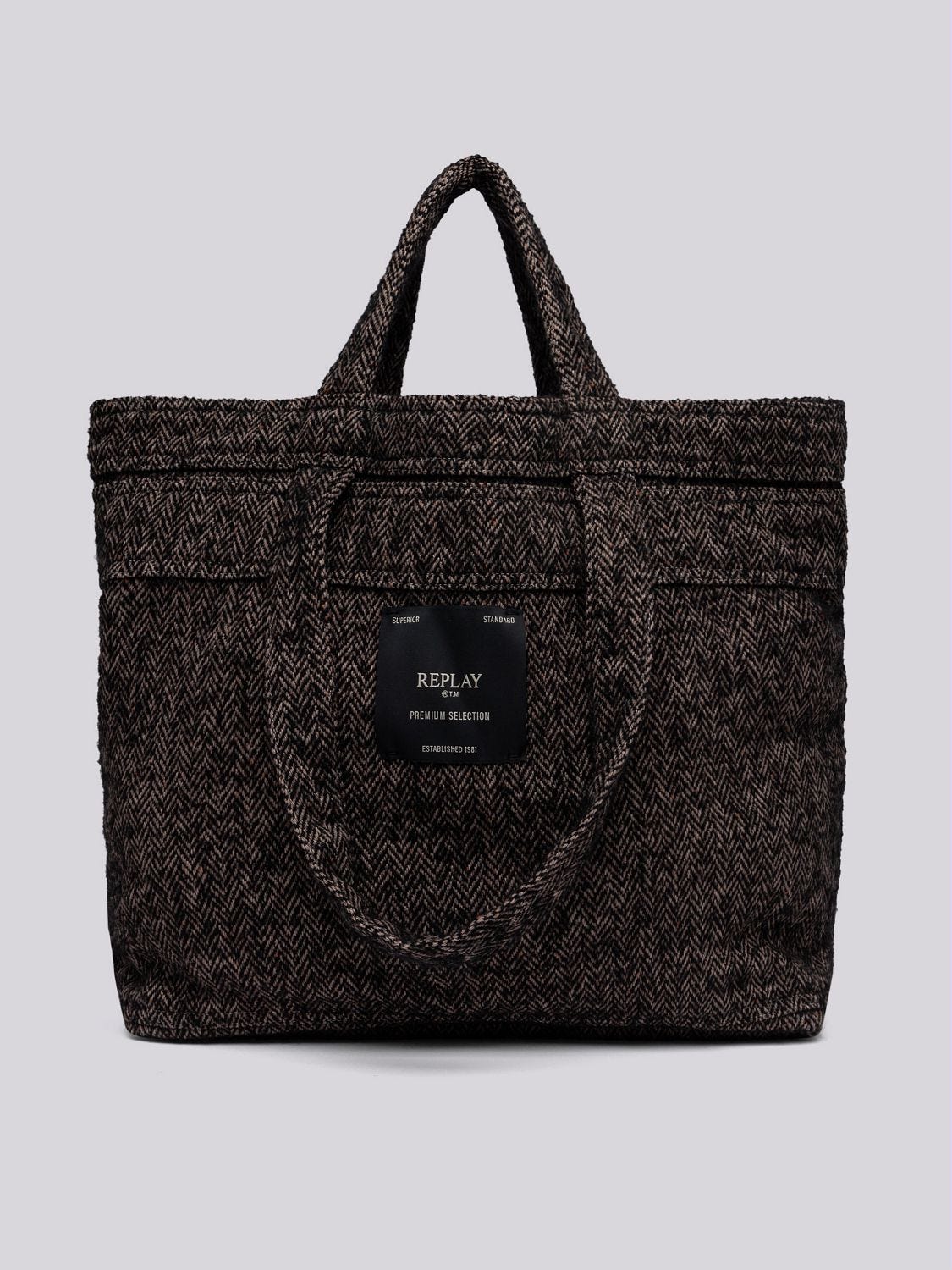 HERRINGBONE TOTE BAG
