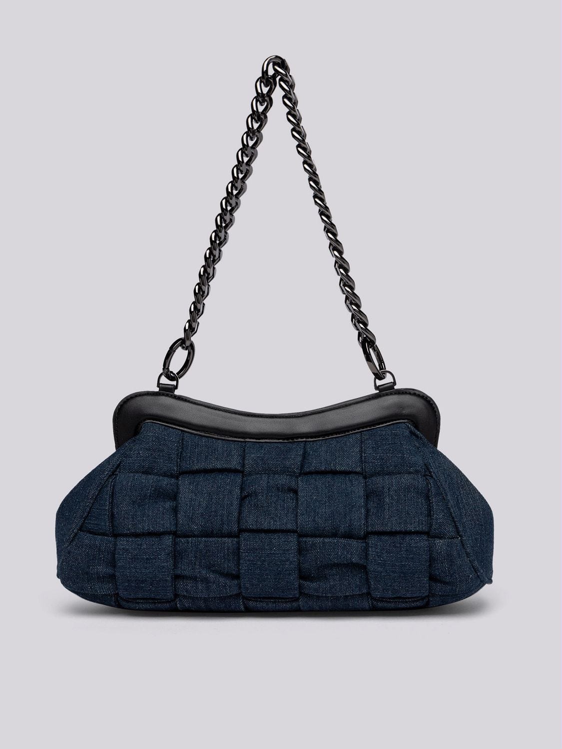 LARGE DENIM SHOULDER BAG