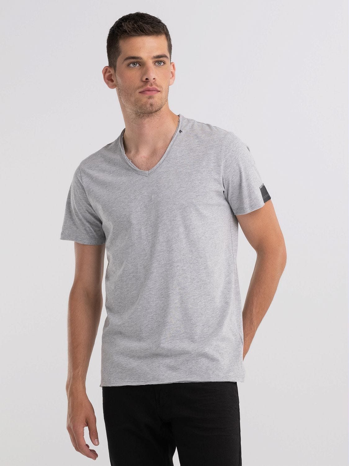 V neck jersey t shirt