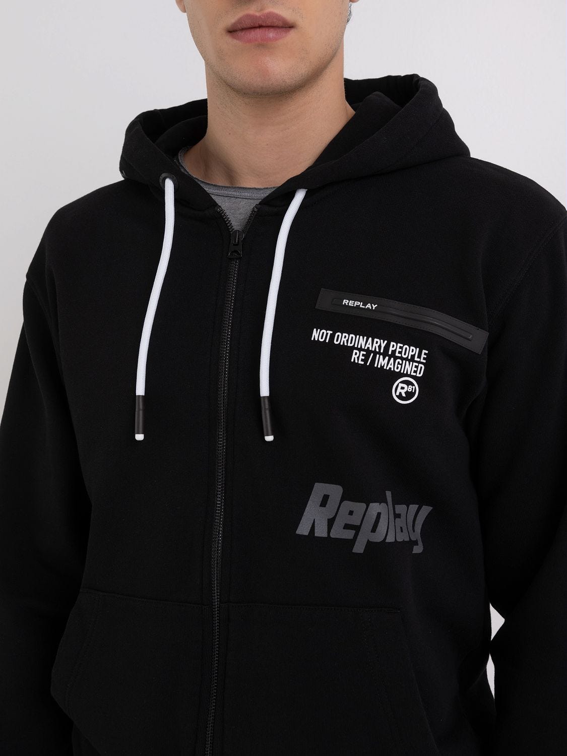 Replay outlet zip hoodie
