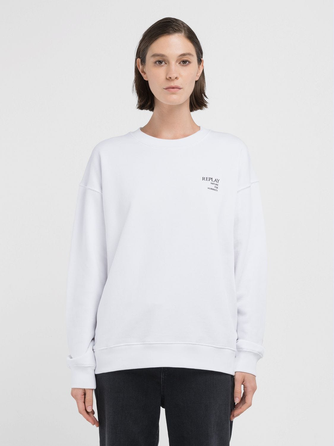 Womens white sweatshirt store