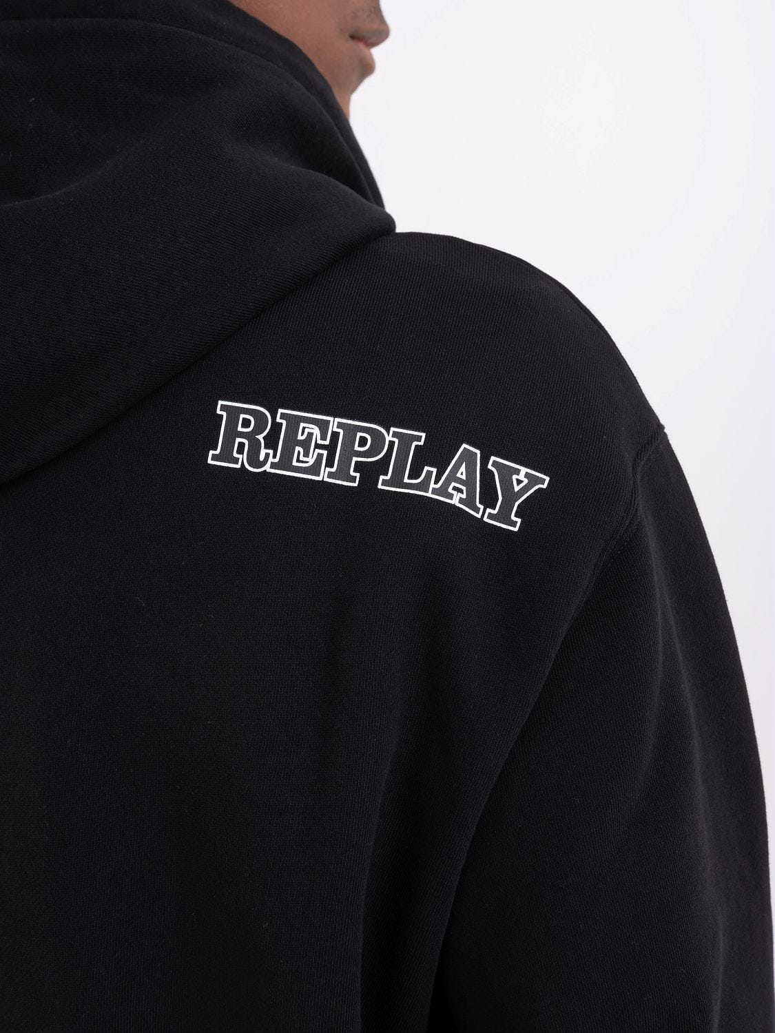 Hoodie with hiking print