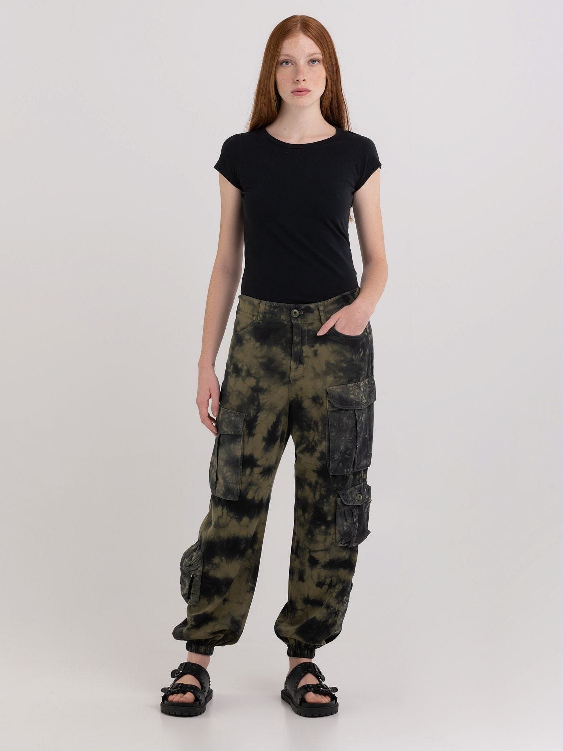 TIE-DYE PRINT TROUSERS - Multicoloured | ZARA United Kingdom