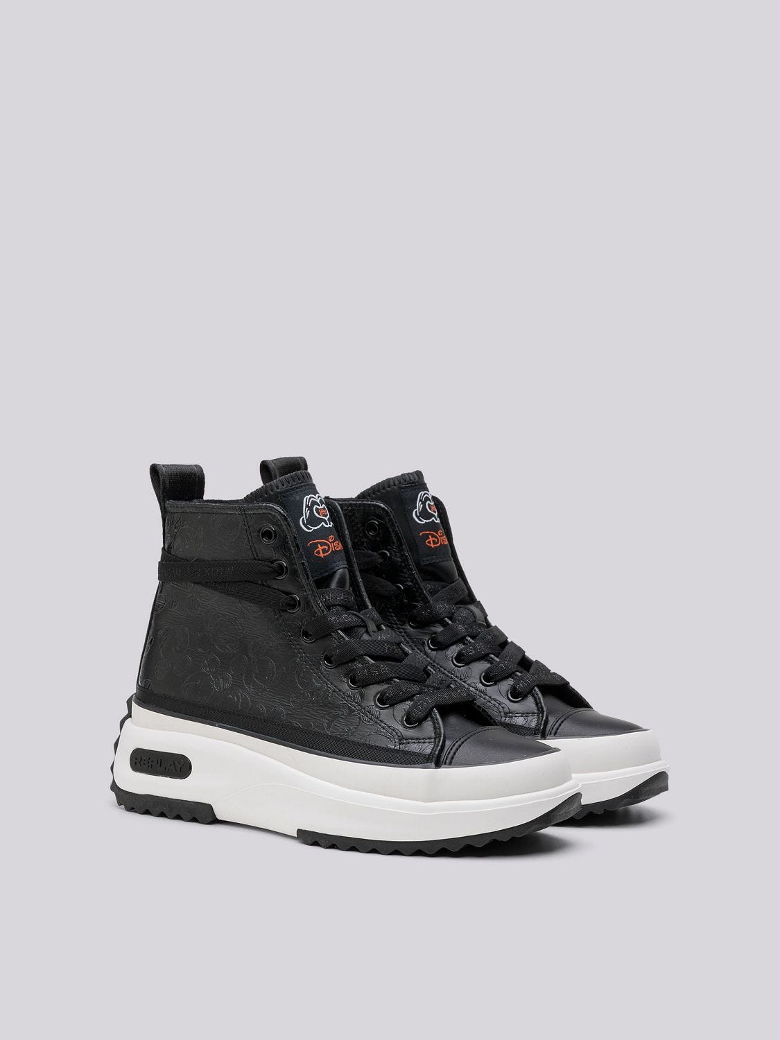 Sneakers mid cut con lacci donna DISNEY x REPLAY AQUA DISNEY 3