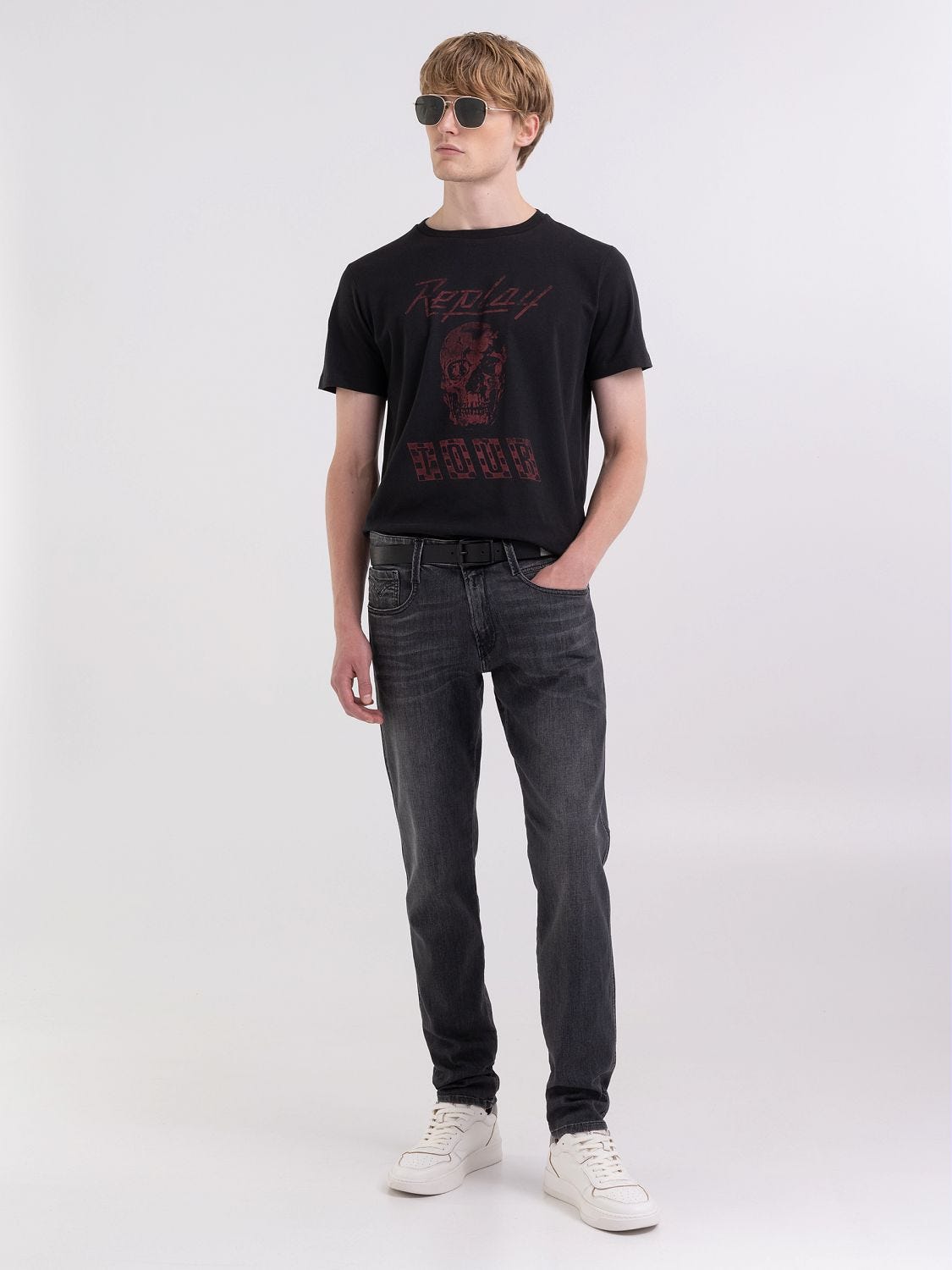 Jeans hotsell con teschio