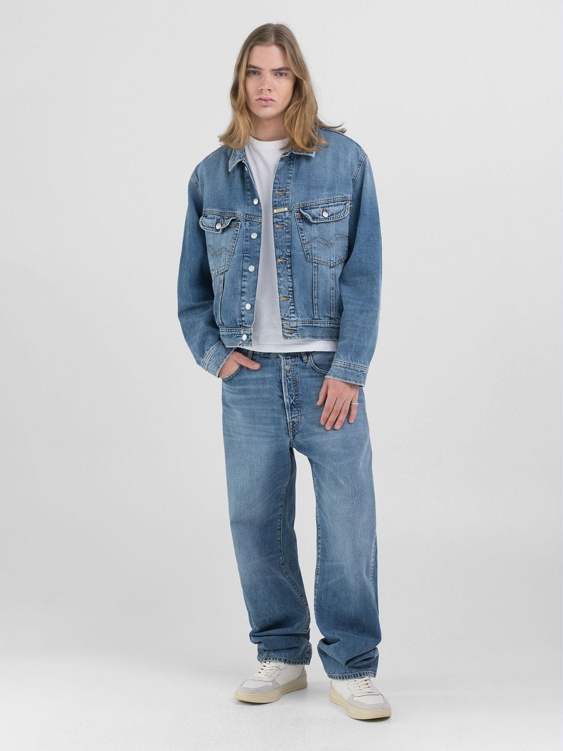 Giacca jeans replay on sale