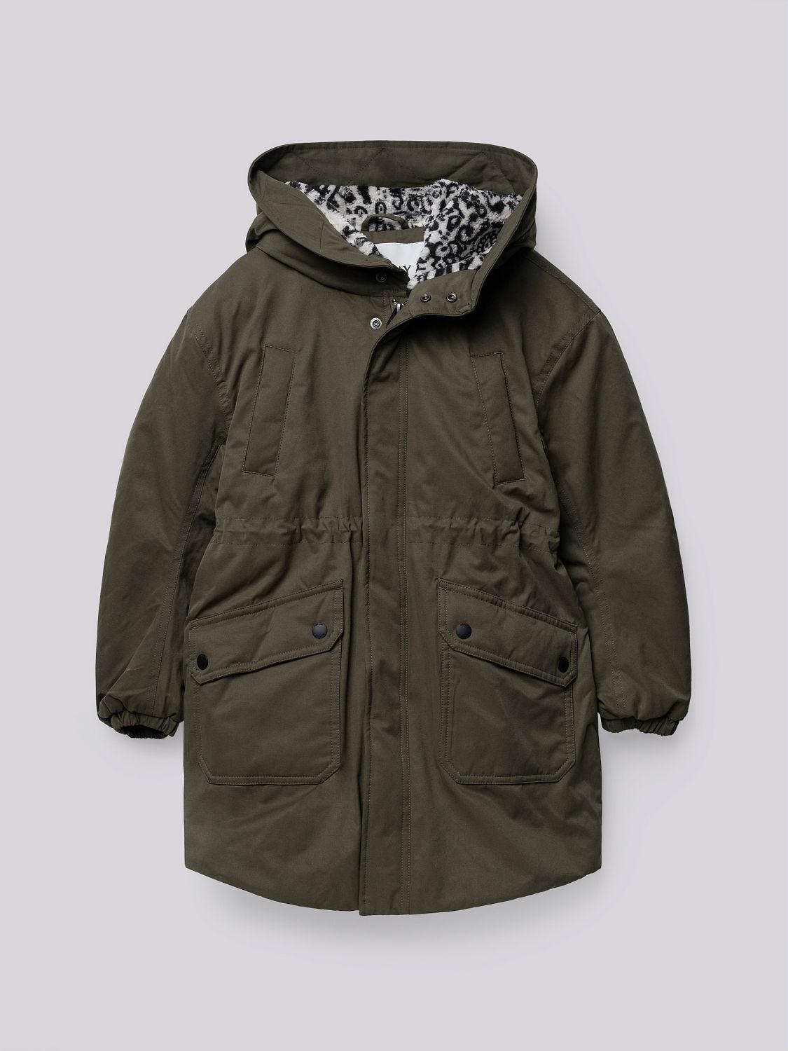 Parka con stampa sul retro Military green | Replay Jeans