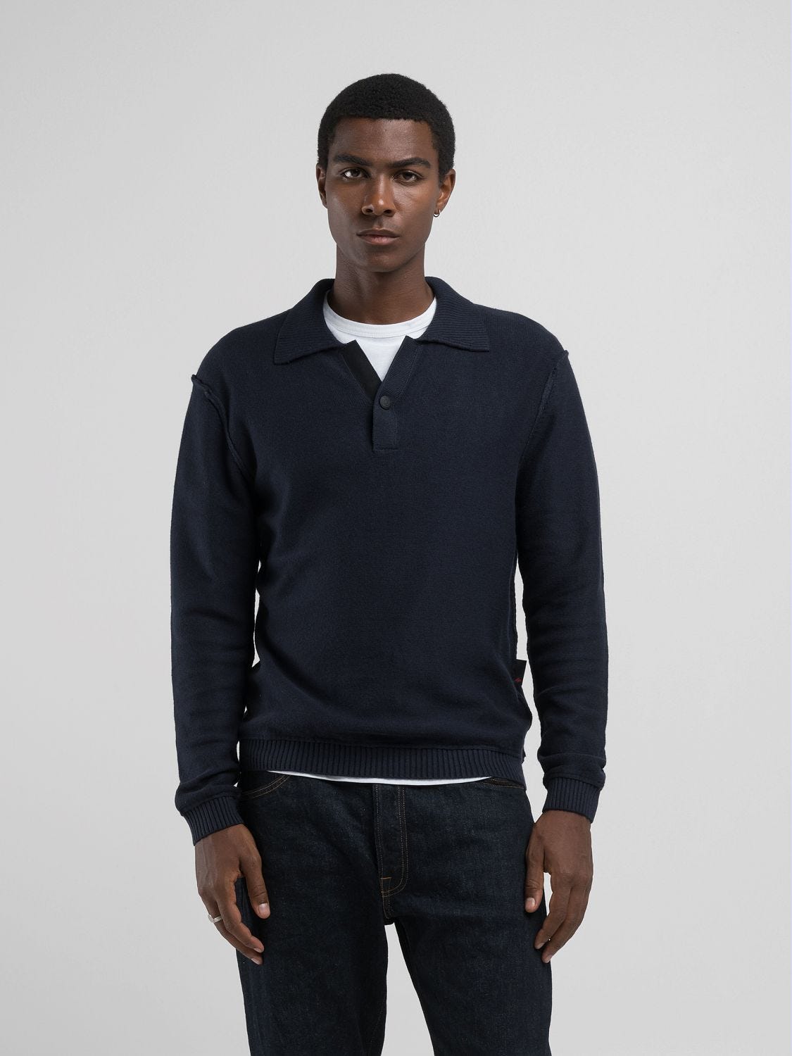 Polo con maglione hotsell