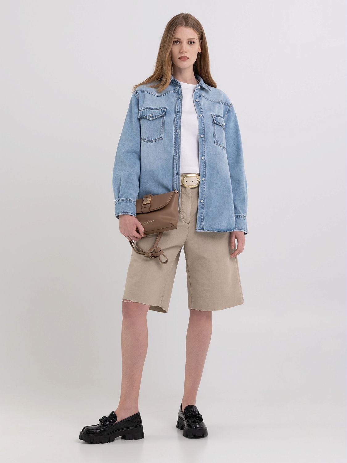 Camicia cheap jeans replay