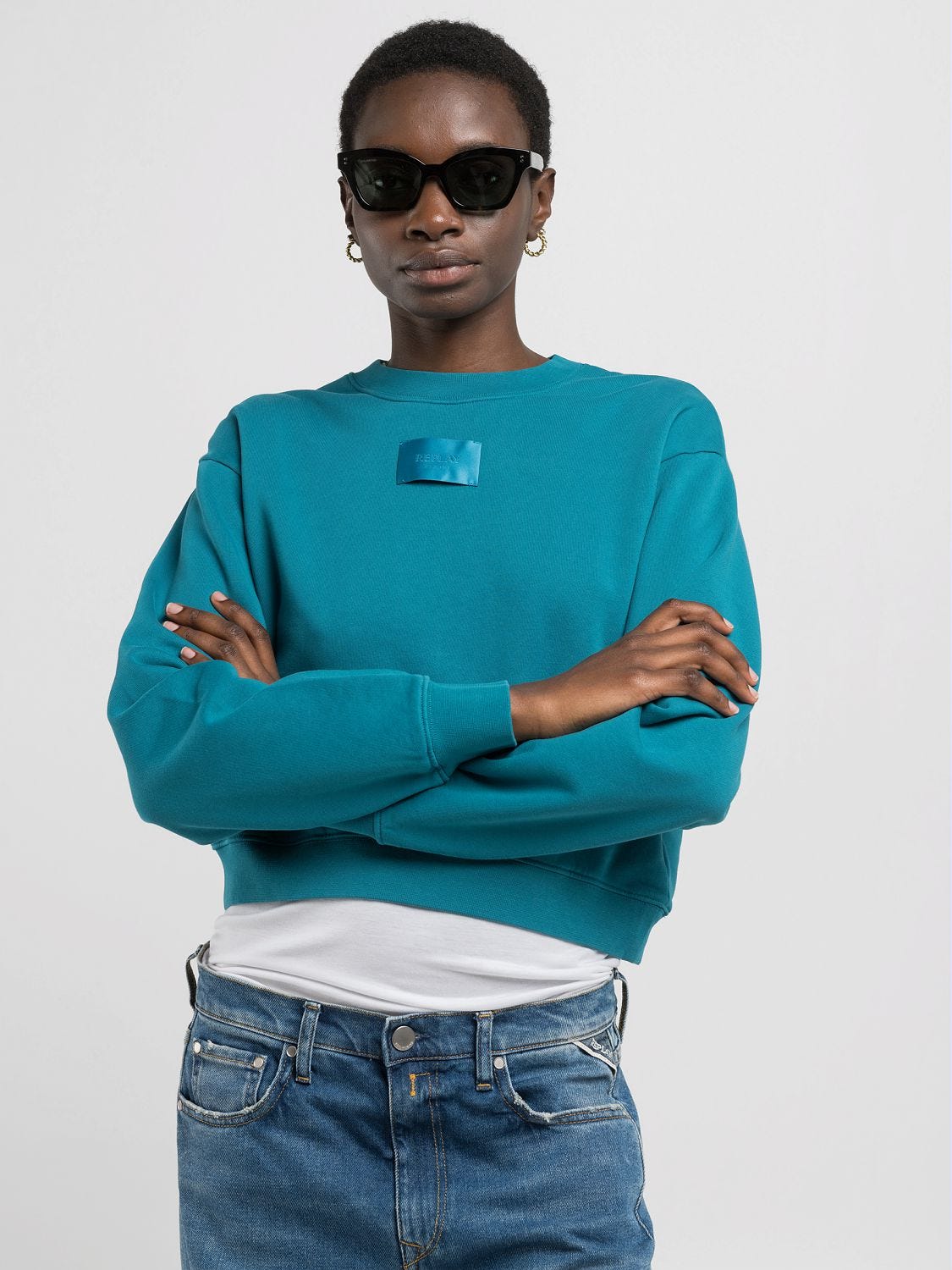 FELPA CROPPED IN COTONE ORGANICO