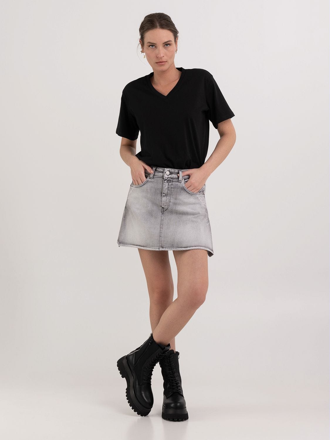 Minigonna denim discount