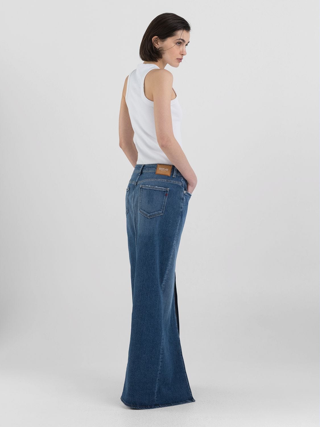 GONNA LUNGA IN DENIM