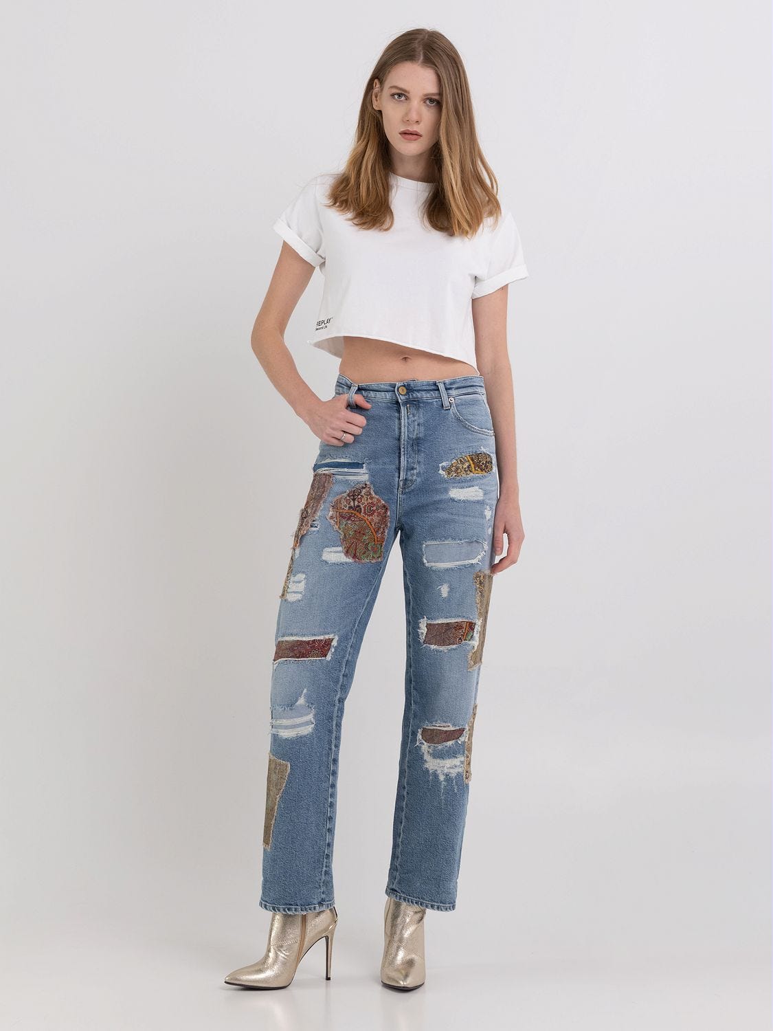Wide leg fit Jaylie jeans