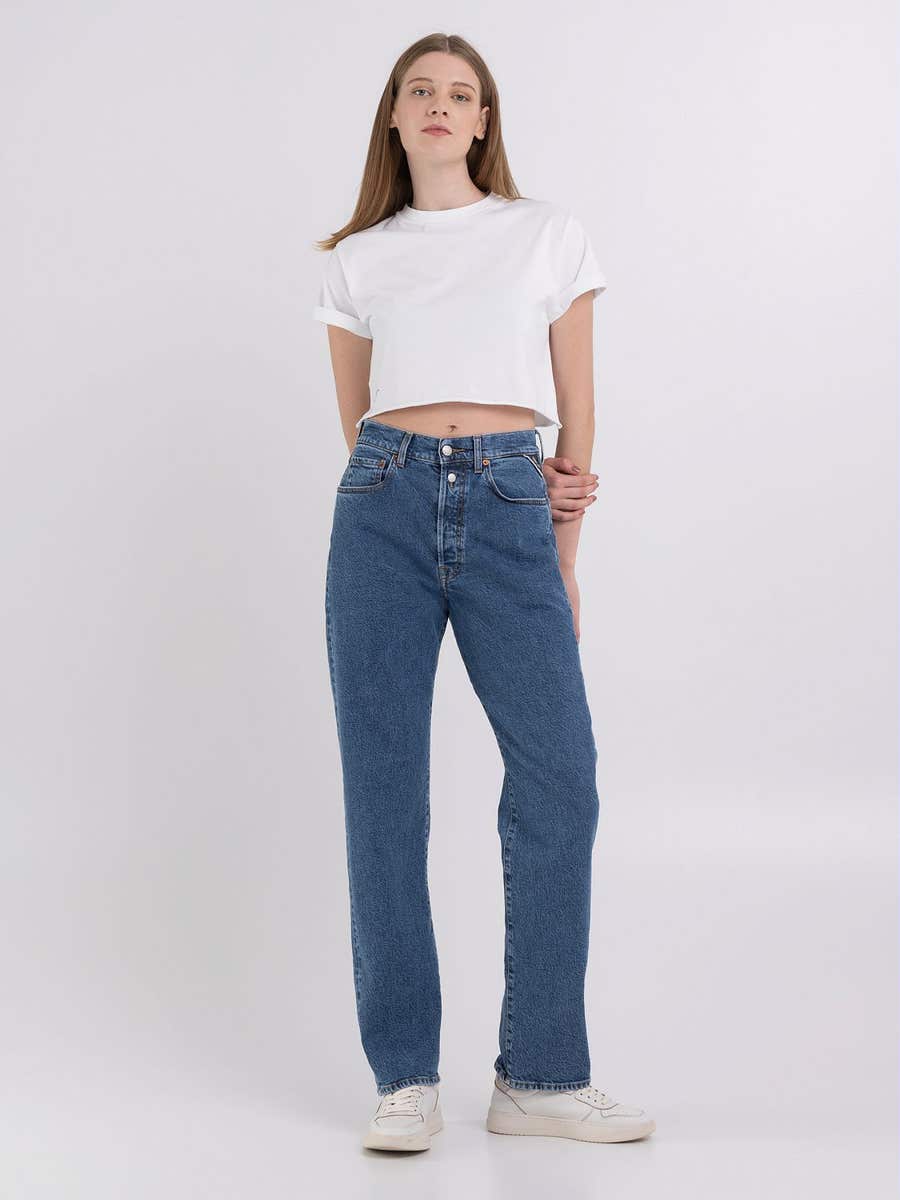 REPLAY W9Z1 straight fit jeans W9Z1  .000.759 53D MEDIUM BLUE 1