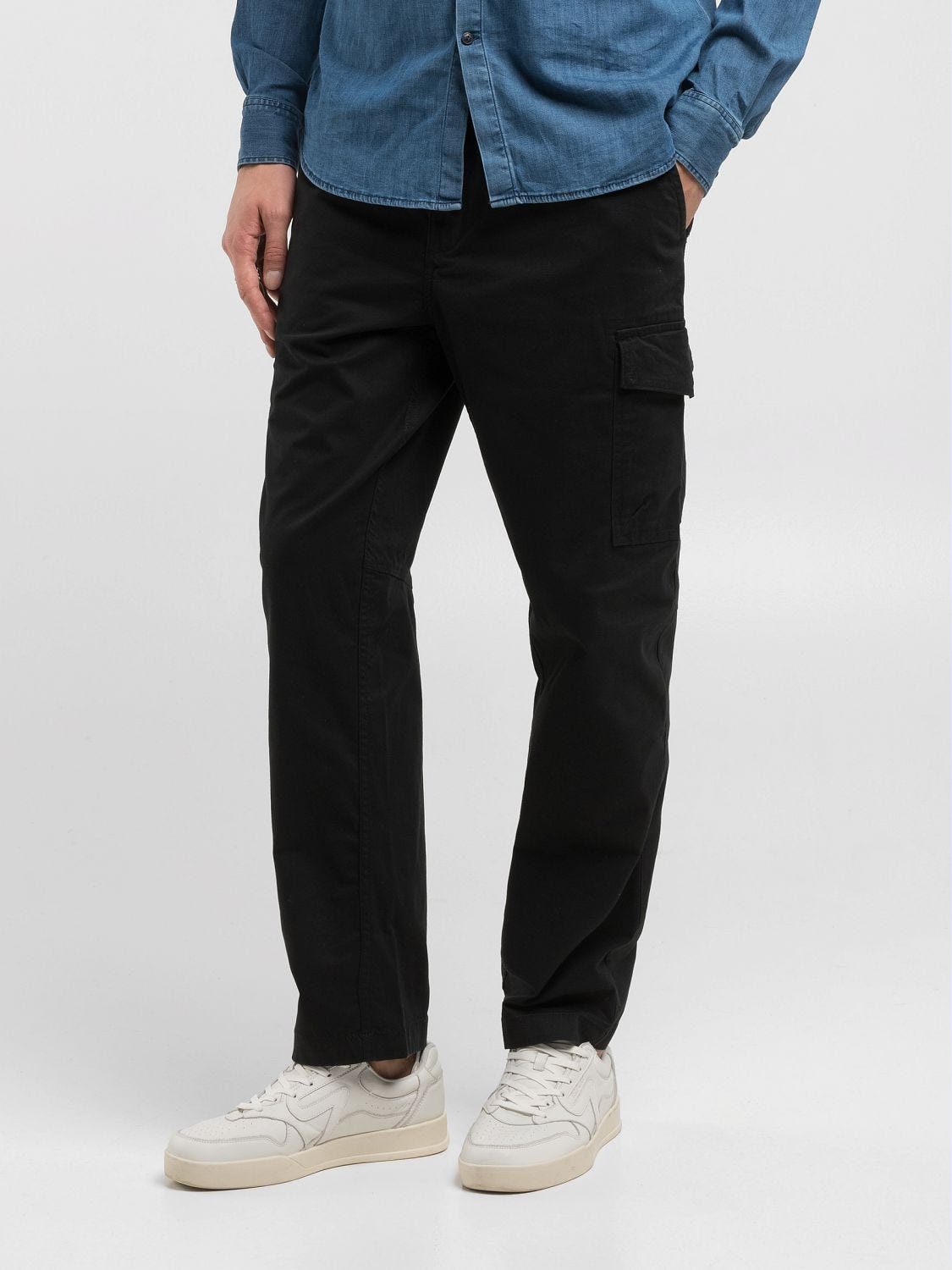 Cotton twill cargo joggers online