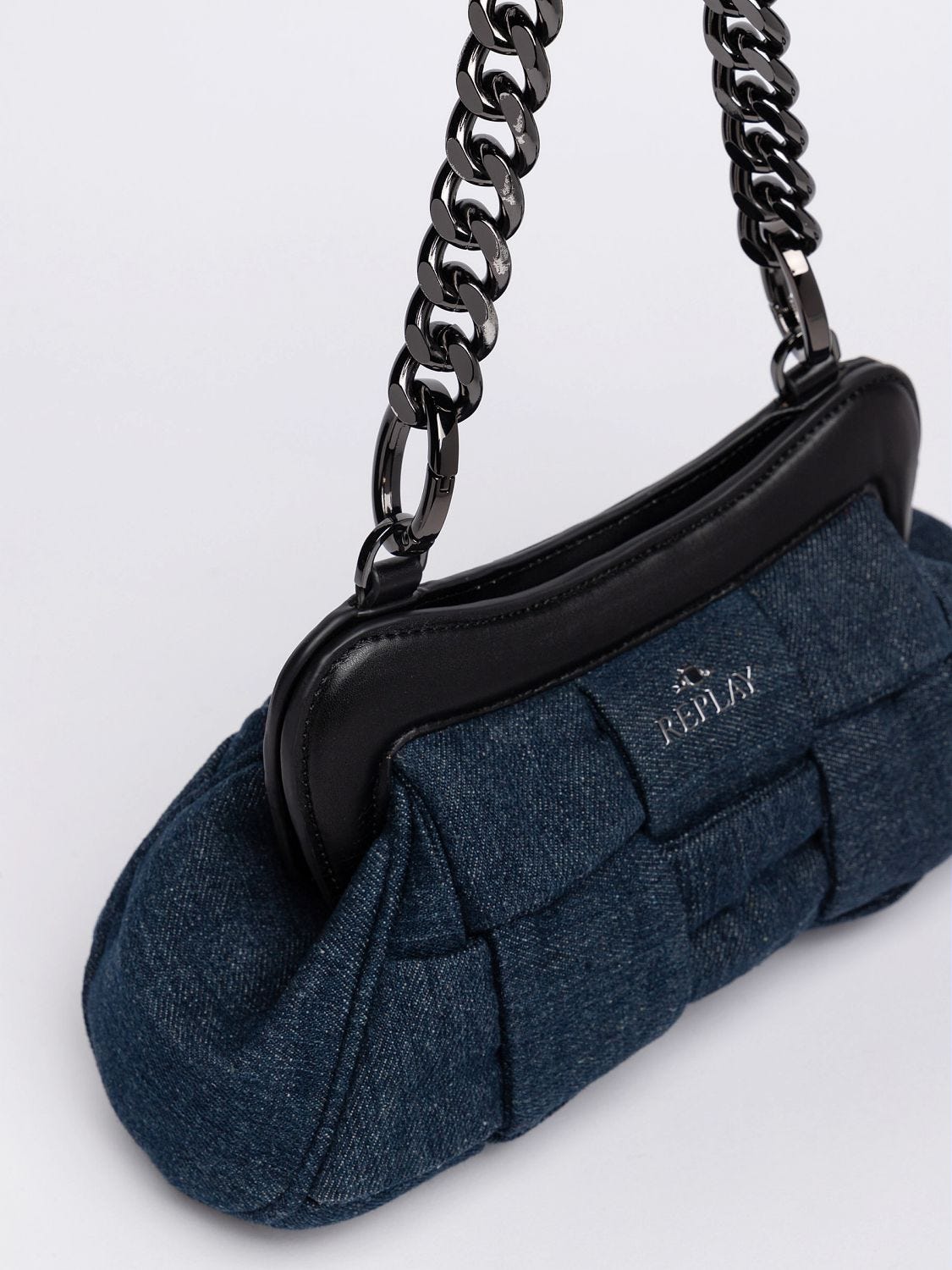 SMALL DENIM SHOULDER BAG