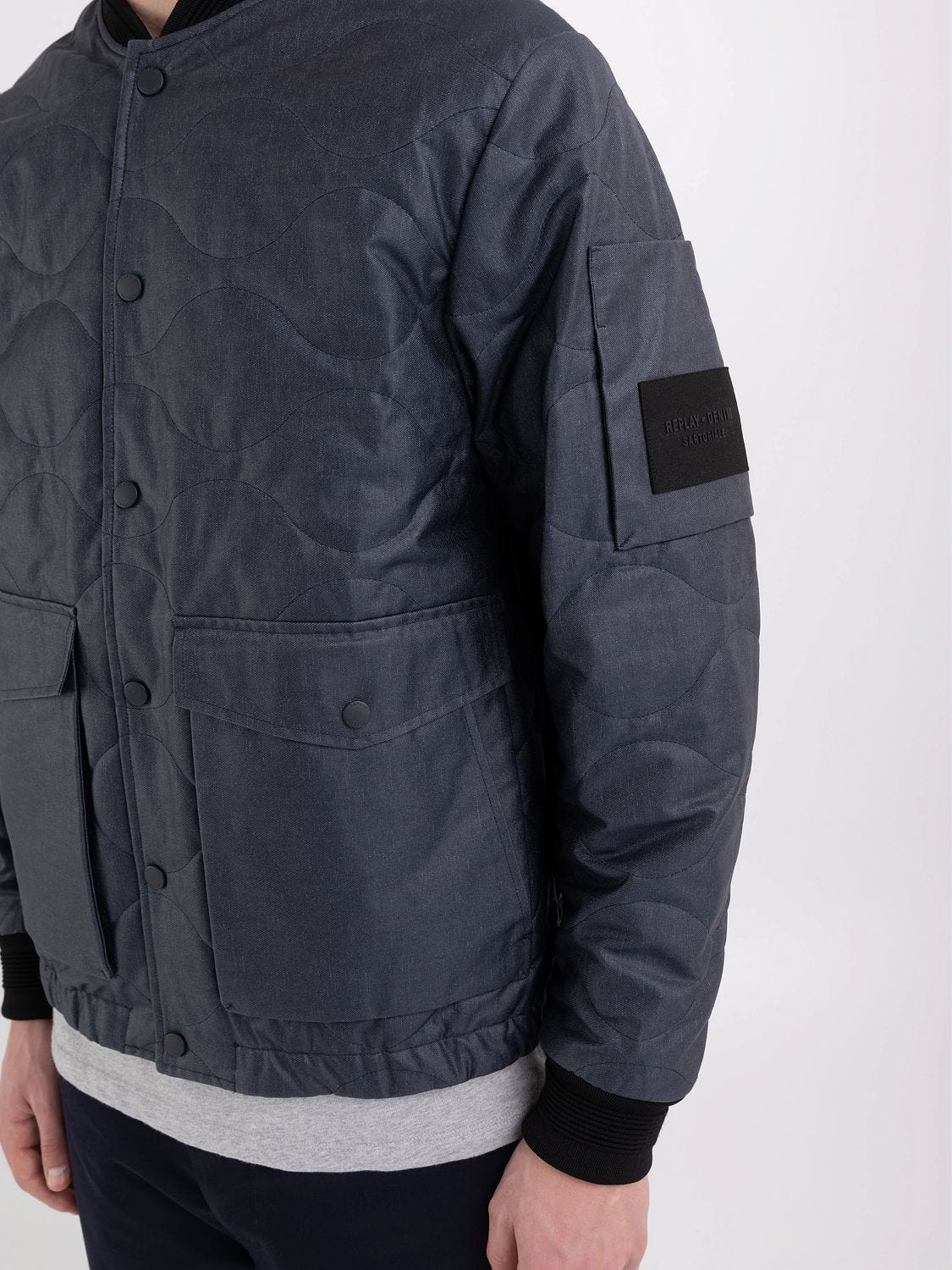 Stone island online quilted bomber
