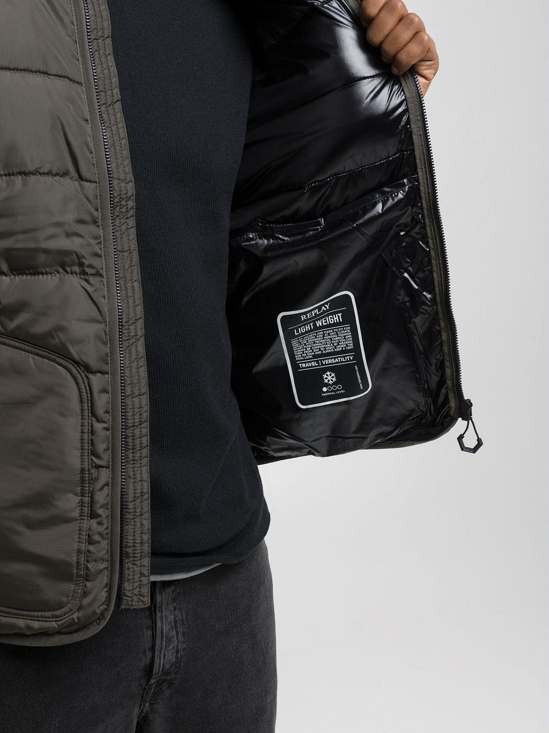 QUILTED AND PADDED JACKET